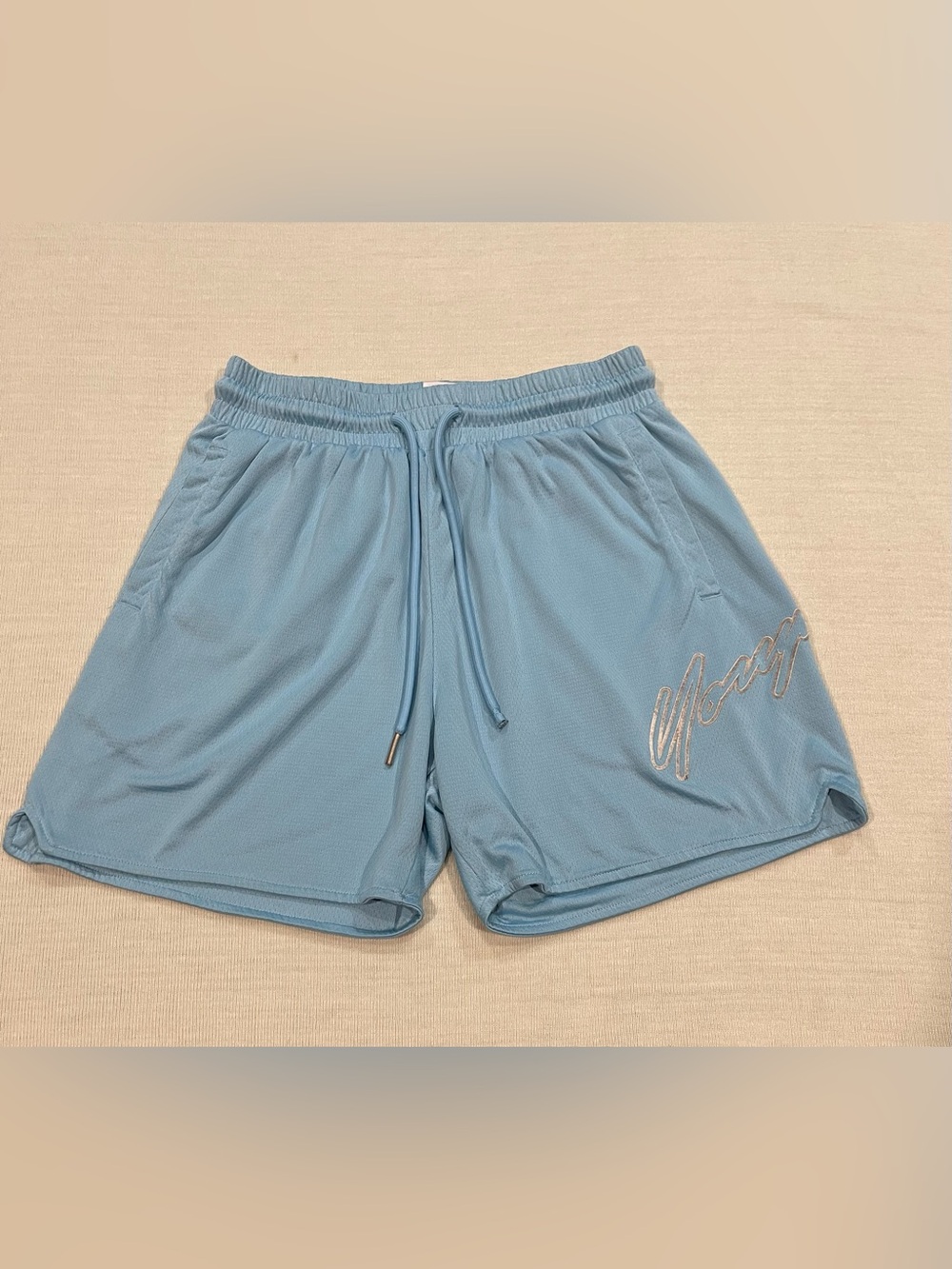 YoungLA 117 Signature Mesh Shorts Baby Blue  Size Large (Run small)